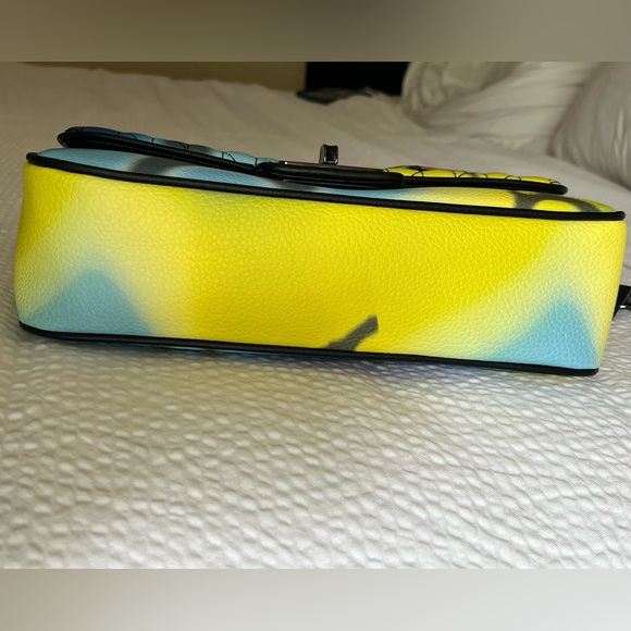 NWT Karl Lagerfeld Agyness Eiffel Tower Print Shoulder Bag - Picture 4 of 16